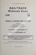 Book cover of Weekly Operating Notice containing Temporary Speed Restrictions, Engineering Arrangements, Signalling & Permanent Way Alterations, General Instructions and Notices, 29 November to 5 December 1997 by Railtrack Midlands